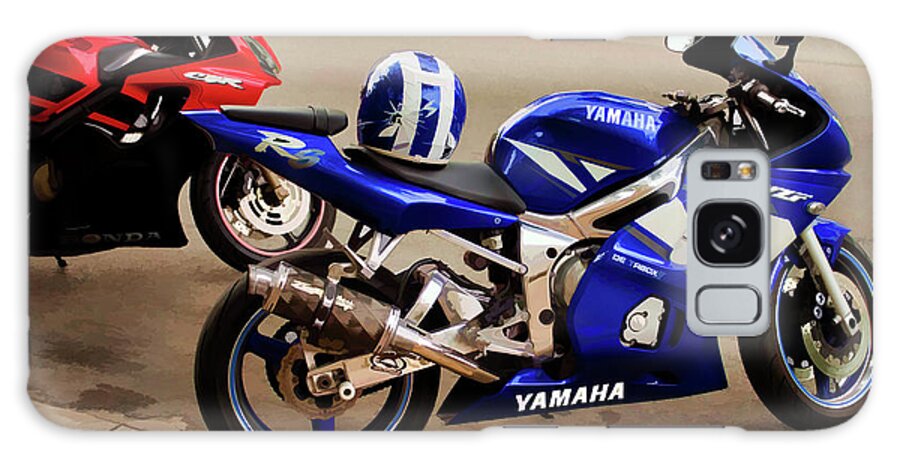 Sport Bike Galaxy Case featuring the photograph Yamaha YZF-R6 Motorcycle by Joann Copeland-Paul