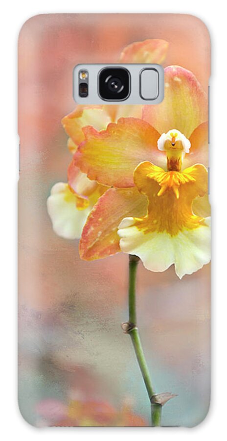 Beautiful Galaxy Case featuring the photograph Yellow Orchid by Ann Bridges
