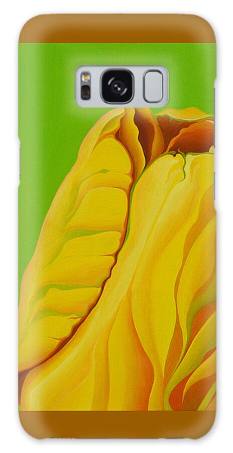 Yellow Galaxy Case featuring the painting Yellow SomeBuddy by Amy Ferrari