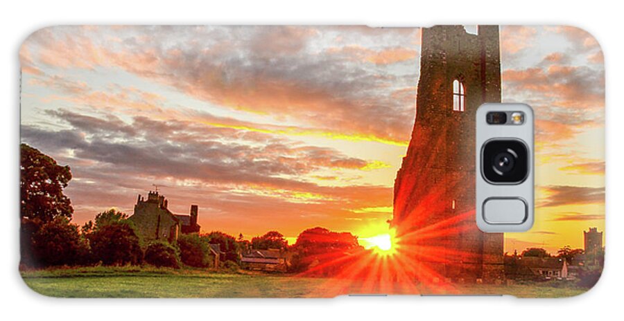 Sunset Galaxy Case featuring the photograph Yellow Steeple Star by Joe Ormonde