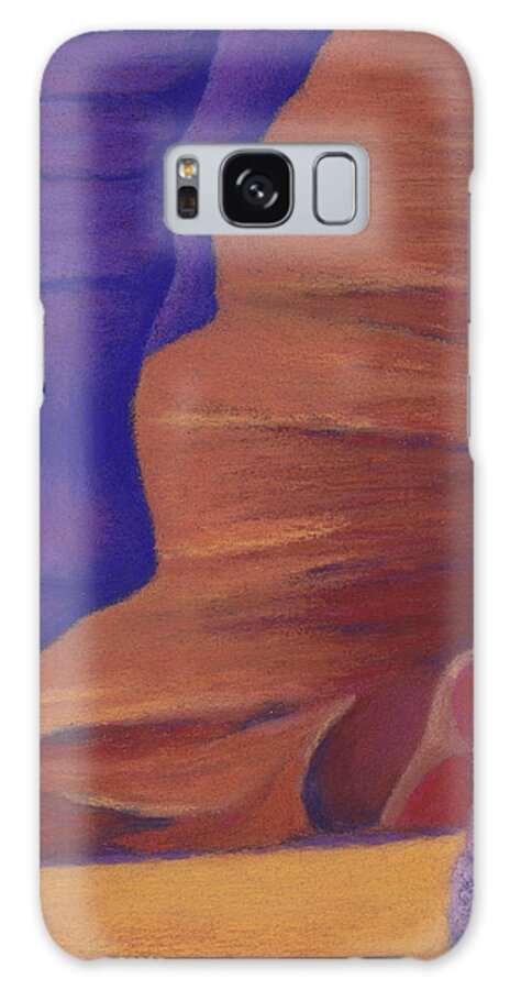 Antelope Canyon Galaxy Case featuring the pastel Yin Yang by Anne Katzeff