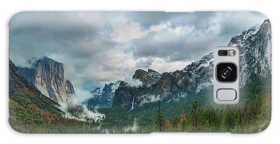 Yosemite National Park Galaxy Case featuring the photograph Yosemite Valley Storm by Dan McGeorge