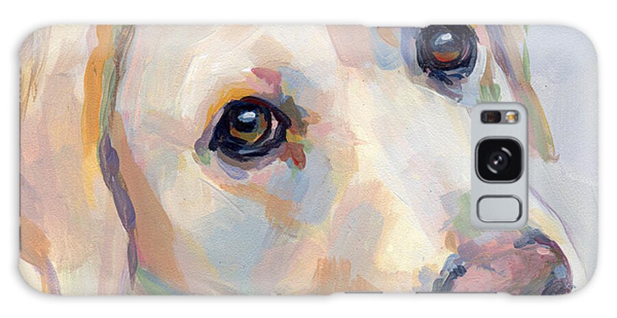 Yellow Lab Galaxy Case featuring the painting Young Man by Kimberly Santini