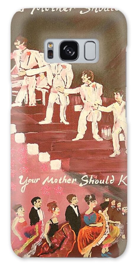 Beatles Magical Mystery Tour Your Mother Should Know John Lennon Paul Mccartney George Harrison Ringo Starr Peace Love Dance Busby Berkeley Psychedelic White Tuxedo Ballroom Galaxy Case featuring the painting Your Mother Should Know by Jonathan Morrill