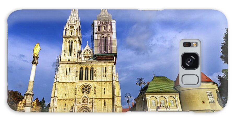 Architecture Galaxy Case featuring the photograph Zagreb Cathedral, Croatia by Elenarts - Elena Duvernay photo