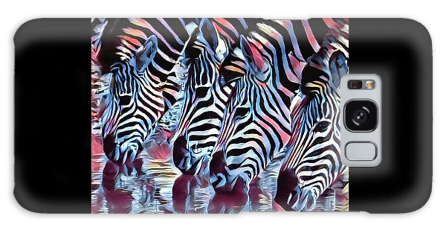 Zebra Galaxy S8 Case featuring the photograph Zebra Dazzle by Gini Moore