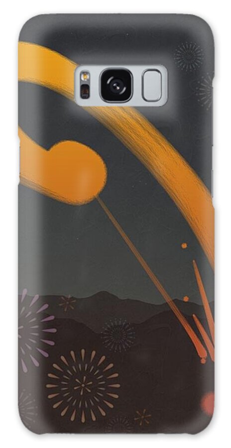 Digital Art Galaxy S8 Case featuring the digital art Zen Celebration by Casey Shannon