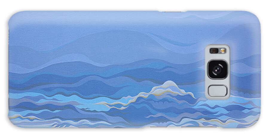 Zen Galaxy S8 Case featuring the painting Zen Sky by Amy Ferrari