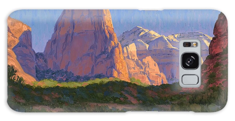 Zion National Park Galaxy Case featuring the painting Zion Light Show by Cody DeLong