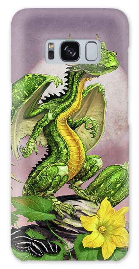 Zucchini Galaxy Case featuring the digital art Zucchini Dragon by Stanley Morrison