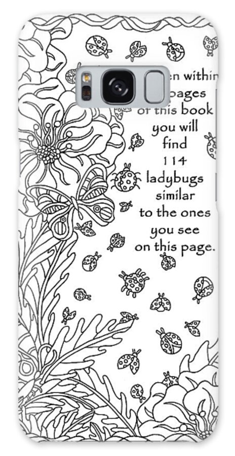 Coloring Books Galaxy Case featuring the drawing 00 Key Telling How Many To Find by Kathy G. Ahrens