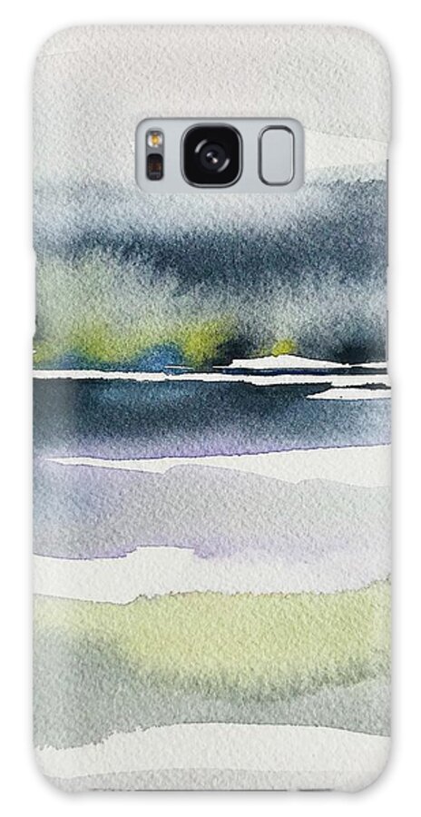 Rain Galaxy Case featuring the painting Abstract Lake #1 by Luisa Millicent