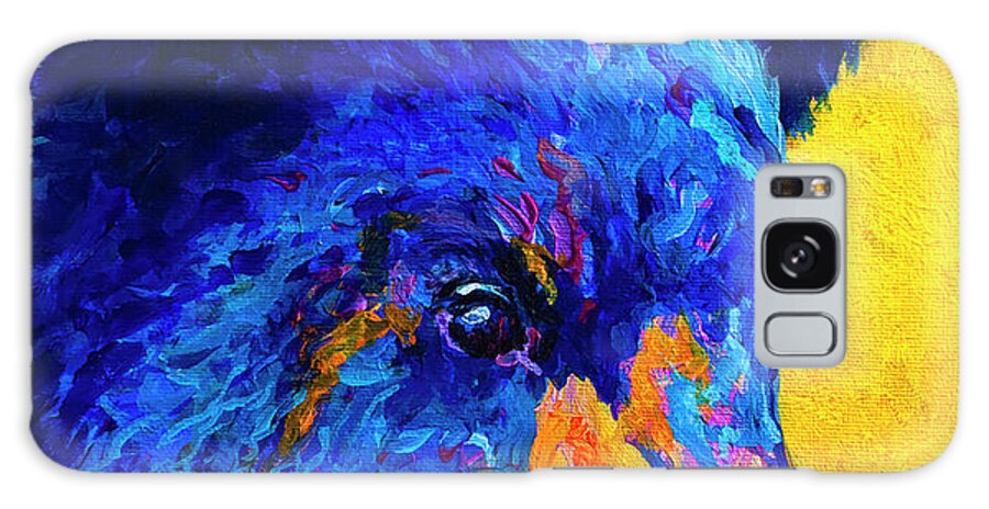 Black Bear Cub 2 Galaxy Case featuring the painting Black Bear Cub 2 #1 by Marion Rose