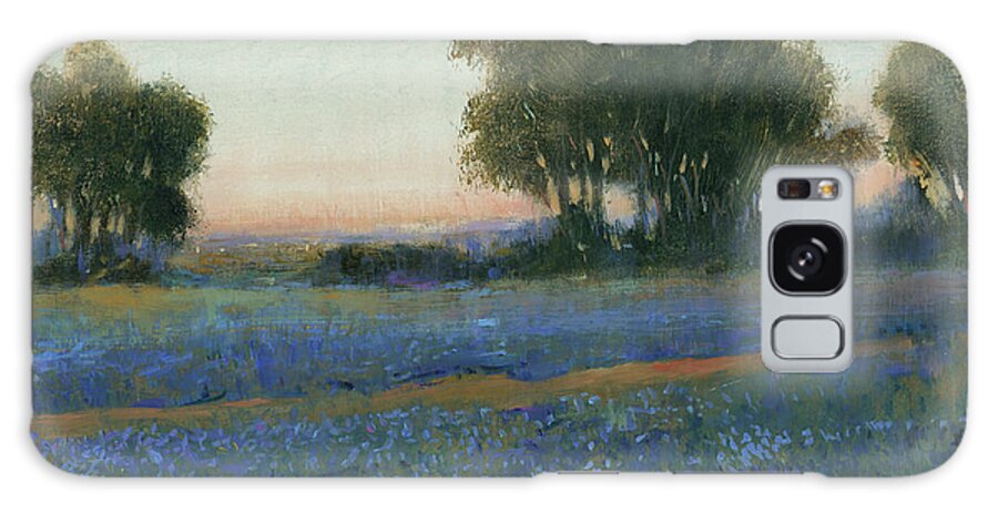Landscapes Galaxy Case featuring the painting Blue Bonnet Field II #1 by Tim Otoole
