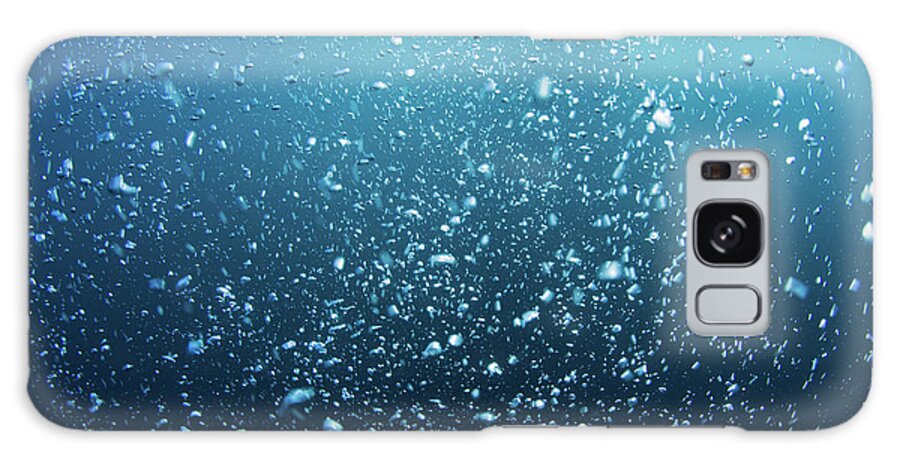 Underwater Galaxy Case featuring the photograph Bubbles #1 by Mutlu Kurtbas