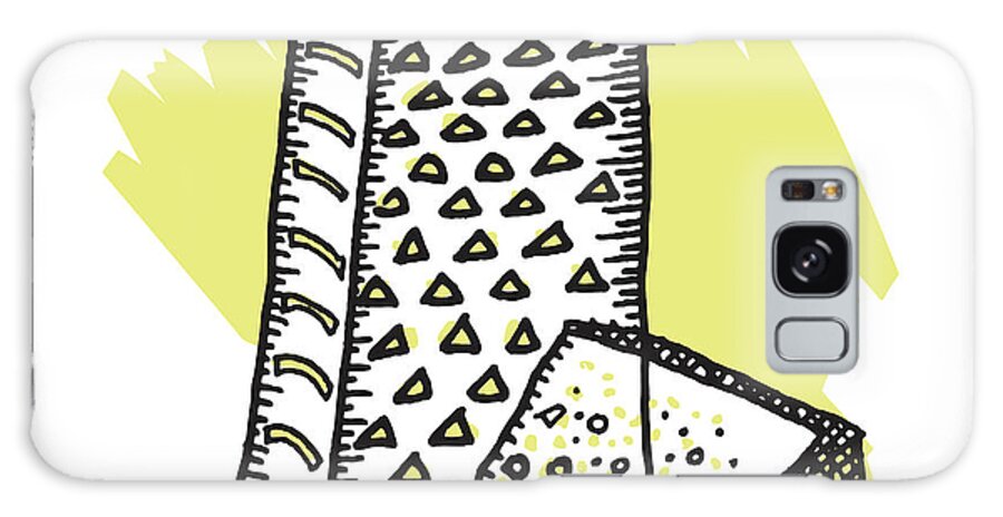 Campy Galaxy Case featuring the drawing Cheese Grater and Cheese #1 by CSA Images