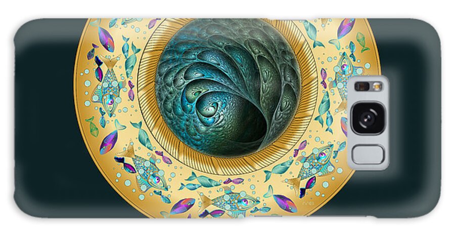 Mandala Galaxy Case featuring the digital art Circumplexical No 3732 #2 by Alan Bennington