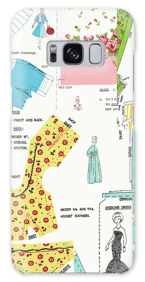 Alteration Galaxy Case featuring the drawing Clothing pattern #1 by CSA Images