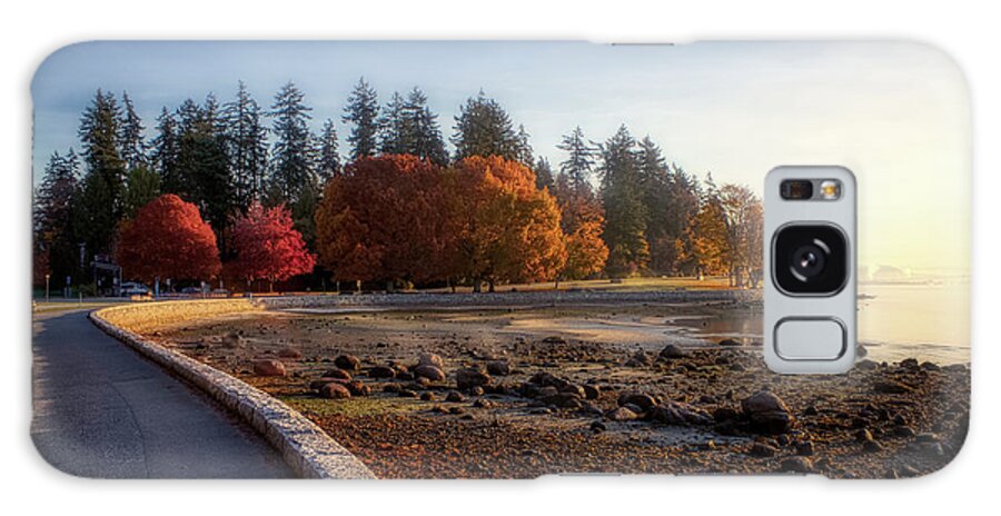 Autumn Galaxy Case featuring the photograph Colorful Autumn Foliage at Stanley Park #1 by Andy Konieczny