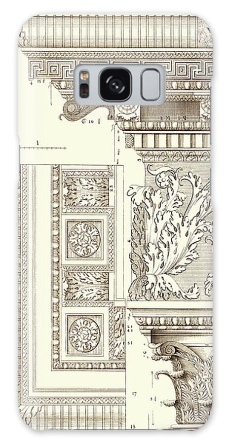 Architectural Galaxy Case featuring the painting Corinthian Detail Vi #1 by Vision Studio