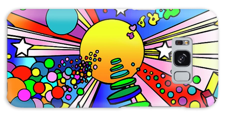 Cosmic Expanding Galaxy Case featuring the digital art Cosmic Expanding #1 by Howie Green