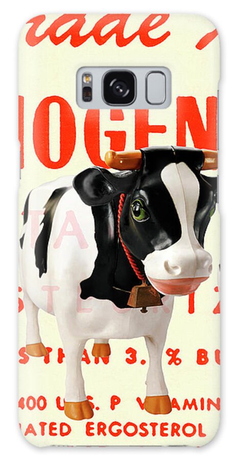 Agriculture Galaxy Case featuring the drawing Cow #1 by CSA Images