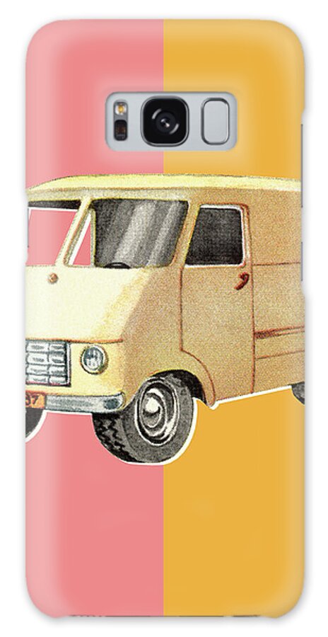 Campy Galaxy Case featuring the drawing Delivery Truck #1 by CSA Images