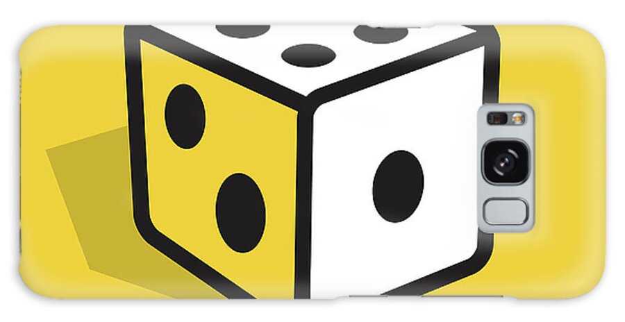 Bad Habit Galaxy Case featuring the drawing Dice #1 by CSA Images