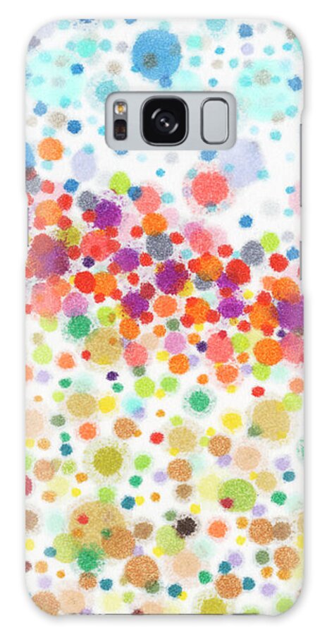 Abstract Galaxy Case featuring the painting Dot Play I #1 by Nikki Galapon