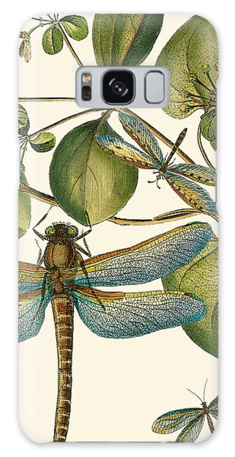 Home Office Galaxy Case featuring the painting Dragonfly Medley I #1 by Vision Studio