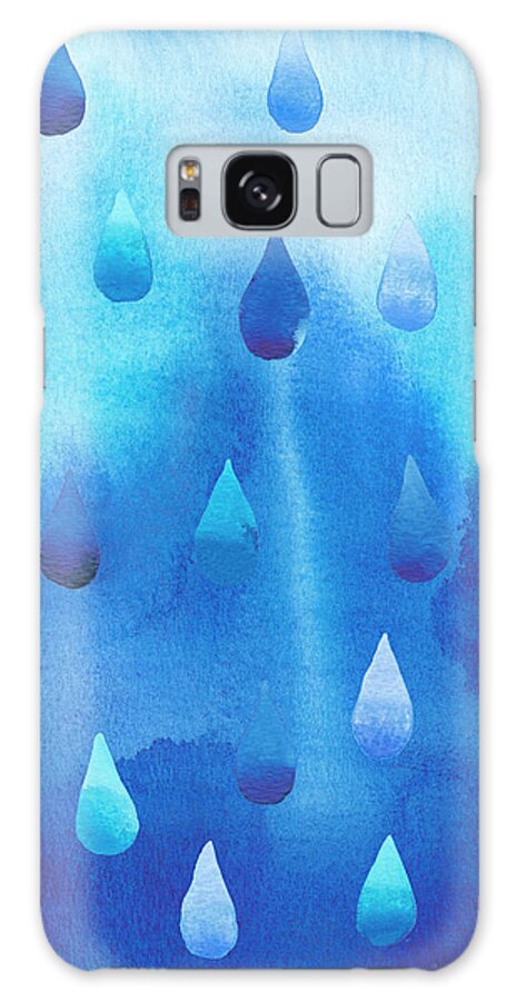 Abstract Galaxy Case featuring the painting Drip Drop II #1 by Alicia Ludwig