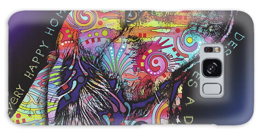 Every Happy Home Galaxy Case featuring the mixed media Every Happy Home by Dean Russo