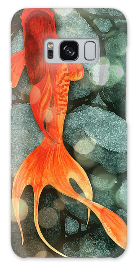 Asian Galaxy Case featuring the painting Fantail II #1 by Alicia Ludwig