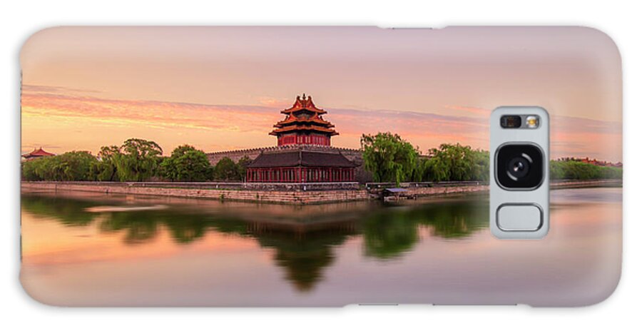 Tranquility Galaxy Case featuring the photograph Forbidden City And Its Moat In The #1 by Czqs2000 / Sts