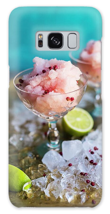 Ip_12311834 Galaxy Case featuring the photograph Frozen Rose Sorbet With Lime And Pink Pepper #1 by Hein Van Tonder