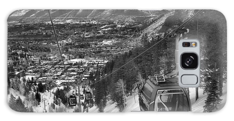 Aspen Gondola Galaxy Case featuring the photograph Gondola Over Aspen #1 by Adam Jewell