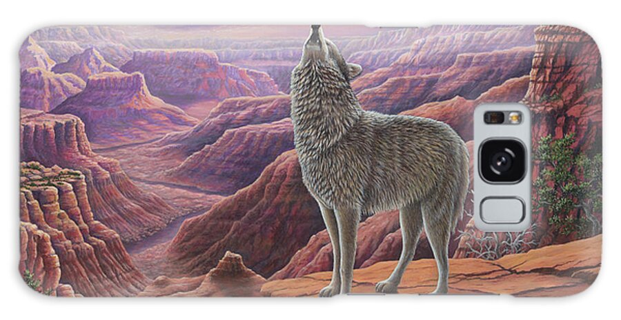 Howling Galaxy Case featuring the photograph Howling Wolf #1 by Robert Wavra
