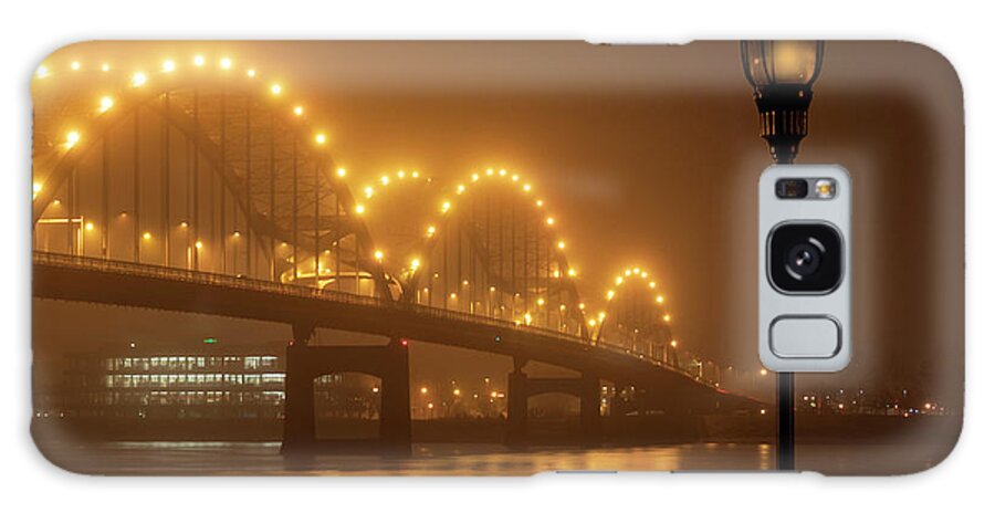 Lamppost Galaxy Case featuring the photograph Lamp Post by River #1 by Sandra J's