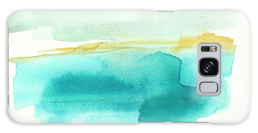 Landscapes Galaxy Case featuring the painting Liquid Horizon I #1 by Jennifer Goldberger