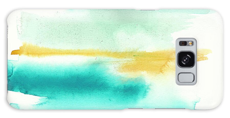 Landscapes Galaxy Case featuring the painting Liquid Horizon II #1 by Jennifer Goldberger