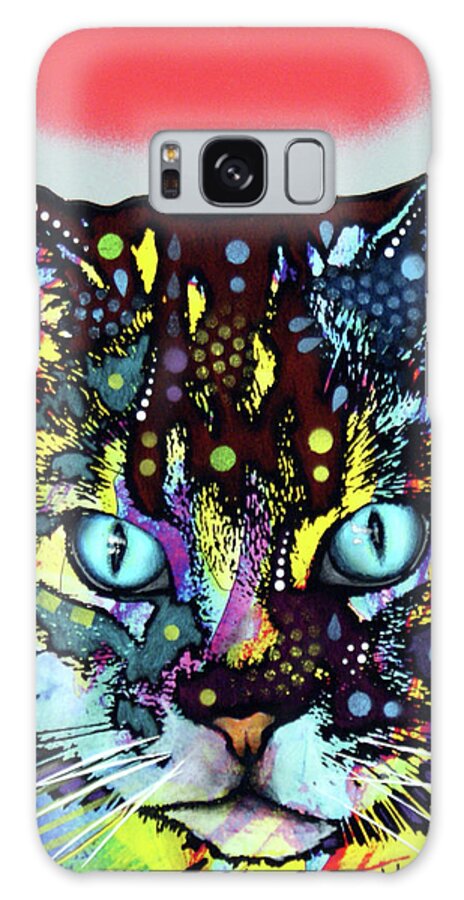 Maine Coon Galaxy Case featuring the mixed media Maine Coon #1 by Dean Russo
