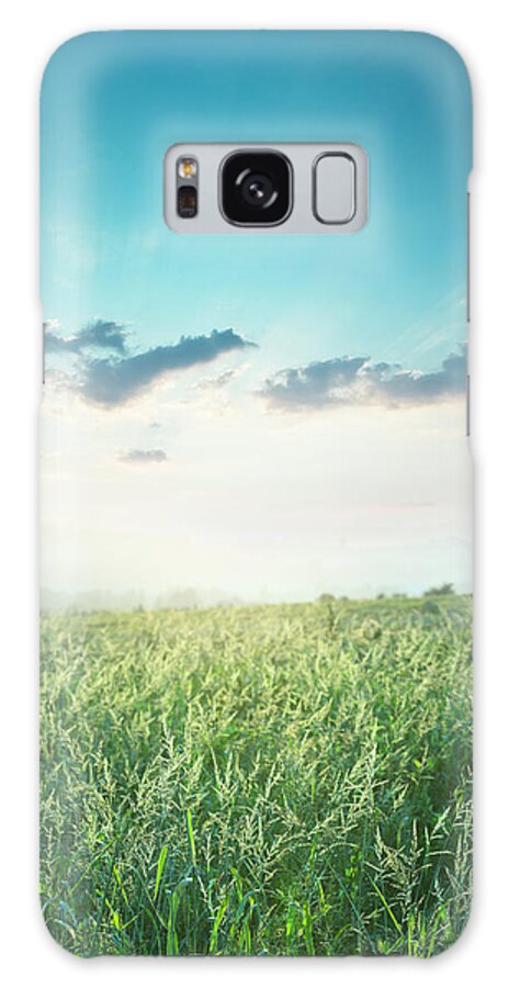 Scenics Galaxy Case featuring the photograph Meadow In The Evening #1 by Spooh