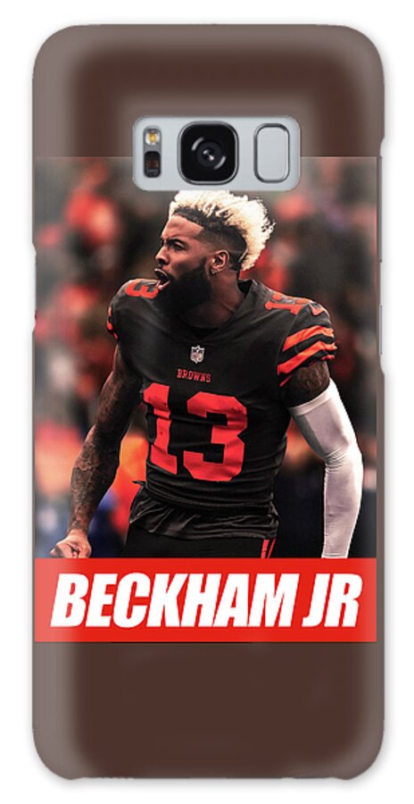 Browns Galaxy Case featuring the digital art Odell Beckham Jr. browns #1 by Bian Lokmar