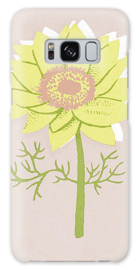 Bloom Galaxy Case featuring the drawing One Flower #1 by CSA Images