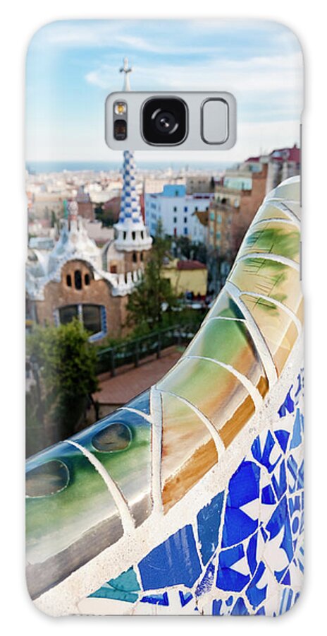 Unesco Galaxy Case featuring the photograph Parc Guell, Barcelona #1 by Mauro grigollo