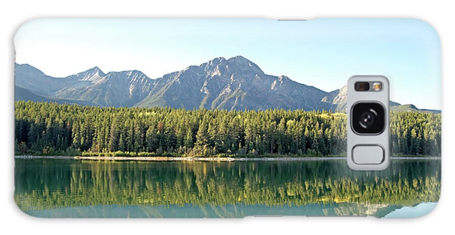 Tranquility Galaxy Case featuring the photograph Patricia Lake, Jasper National Park #1 by Liz Whitaker