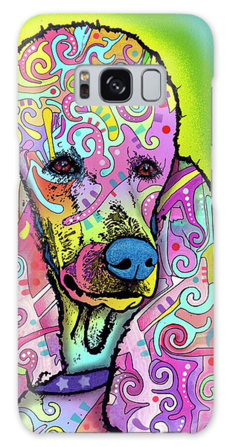 Poodles Galaxy Case featuring the mixed media Poodle #1 by Dean Russo