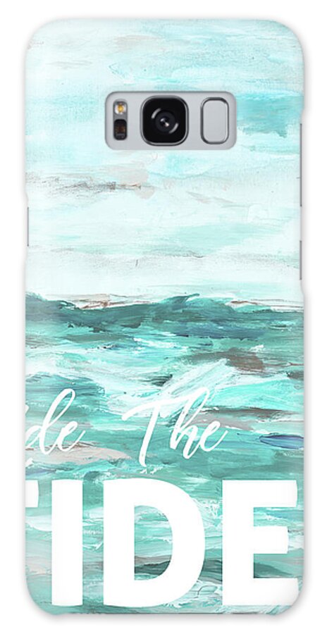 Ride Galaxy Case featuring the painting Ride The Tide #1 by L. Hewitt