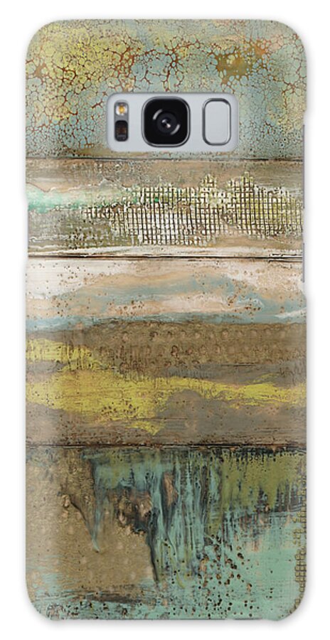 Abstract Galaxy Case featuring the painting Segmented Textures II #1 by Jennifer Goldberger