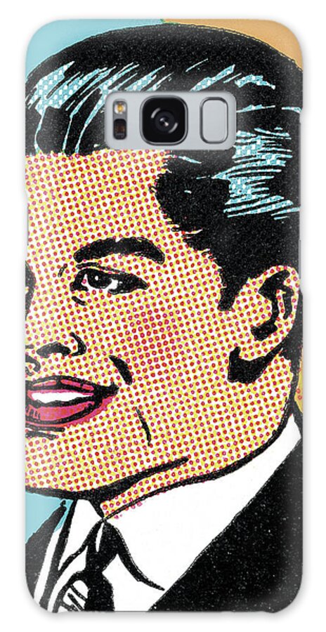 Adult Galaxy Case featuring the drawing Smiling Businessman #1 by CSA Images
